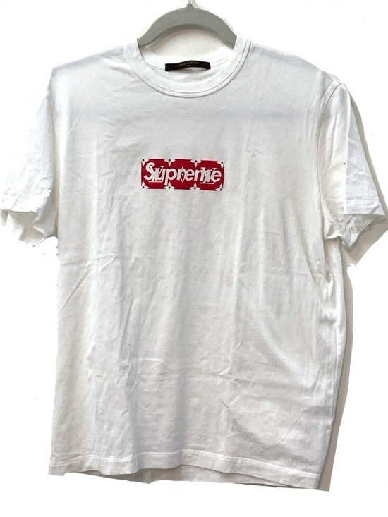 Supreme Tops - Supreme White T-Shirt with Red Box Logo
